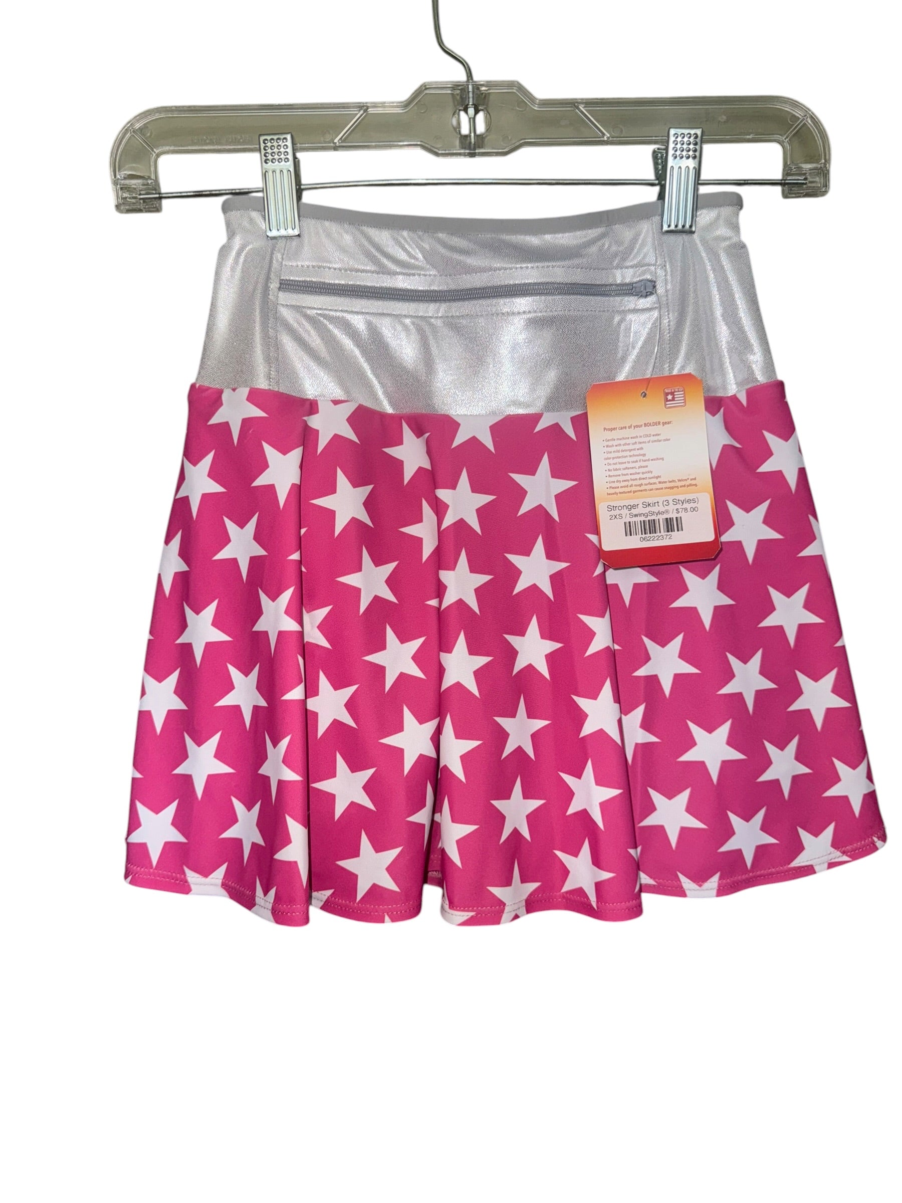 Bolder Athletic Wear Pink Star Cheer Skirt (NWT)