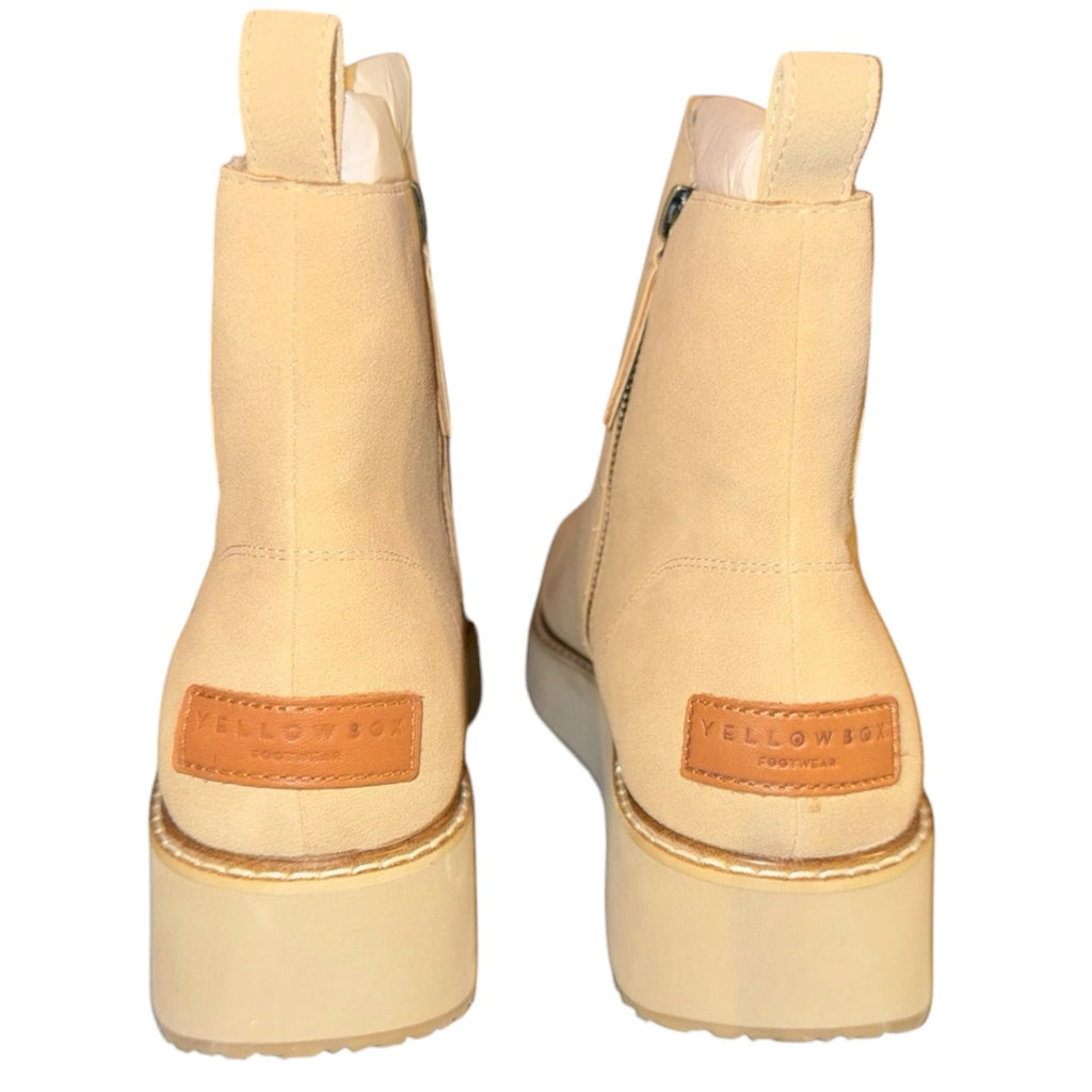 Yellow Box Platform Side Zip Chelsea Booties (NWT)