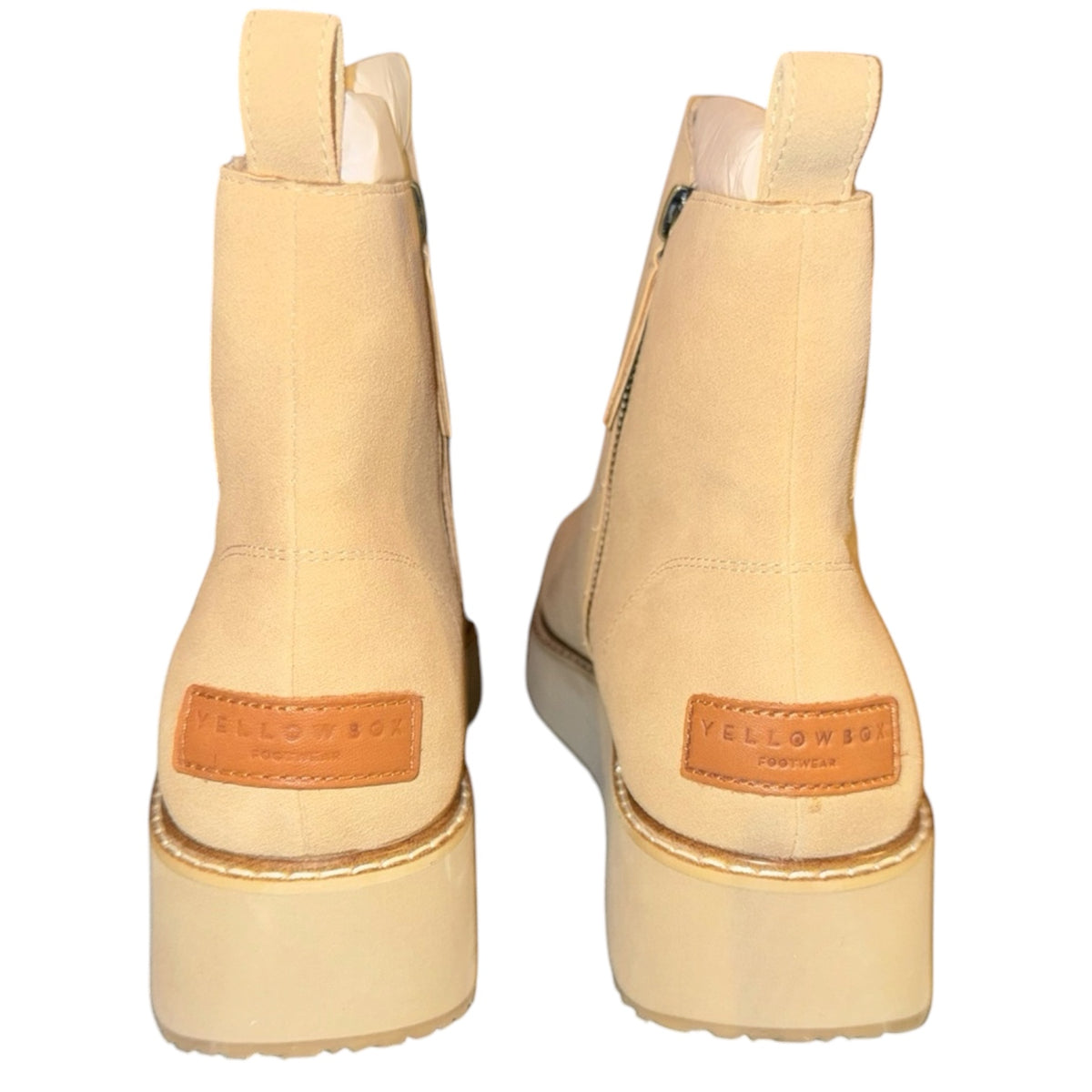 Yellow Box Platform Side Zip Chelsea Booties (NWT)