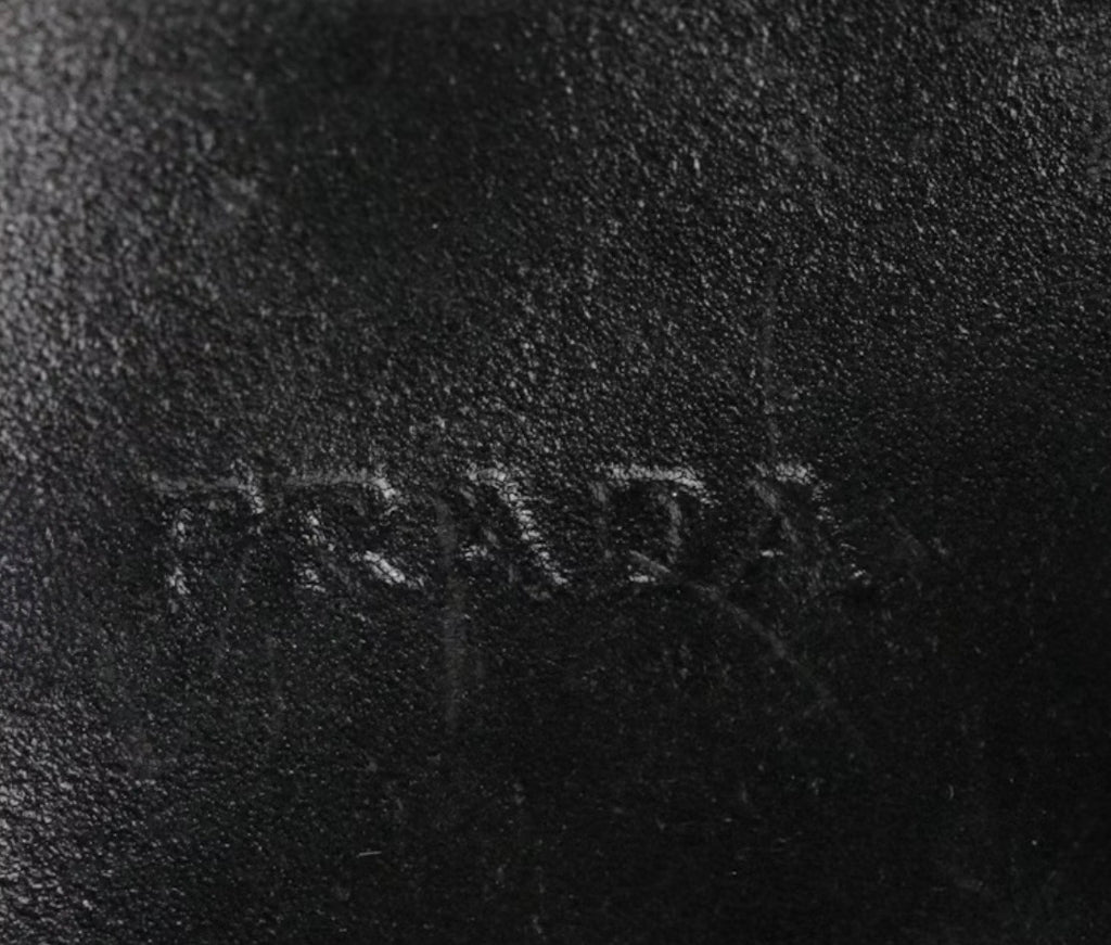 Vintage Prada Black Nylon Leather Bowler Bag - Milano Italy (2000)