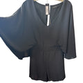 Black Flutter Sleeve Romper