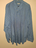 IZOD Blue & Yellow Plaid Wrinkle-Free Oxford Shirt