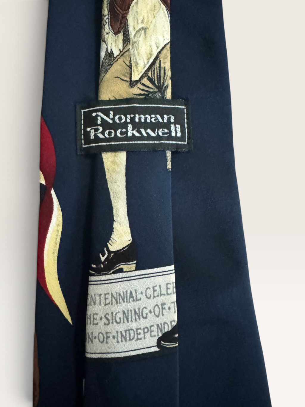 Norman Rockwell “Ben Franklin’s Sesquicentennial” Patriotic Art Tie
