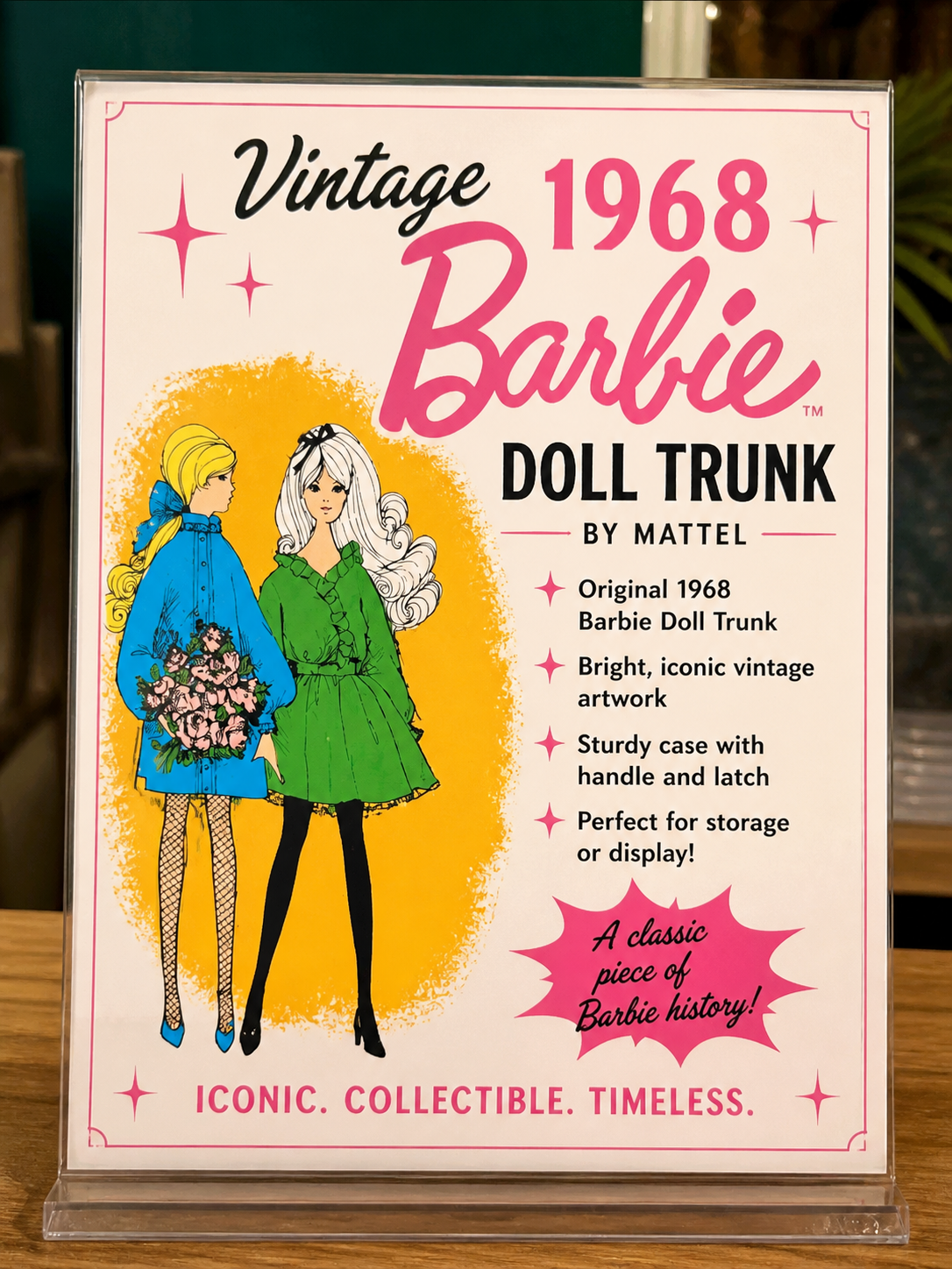 Vintage 1968 Barbie Doll Trunk Case by Mattel – Retro Storage / Collectible