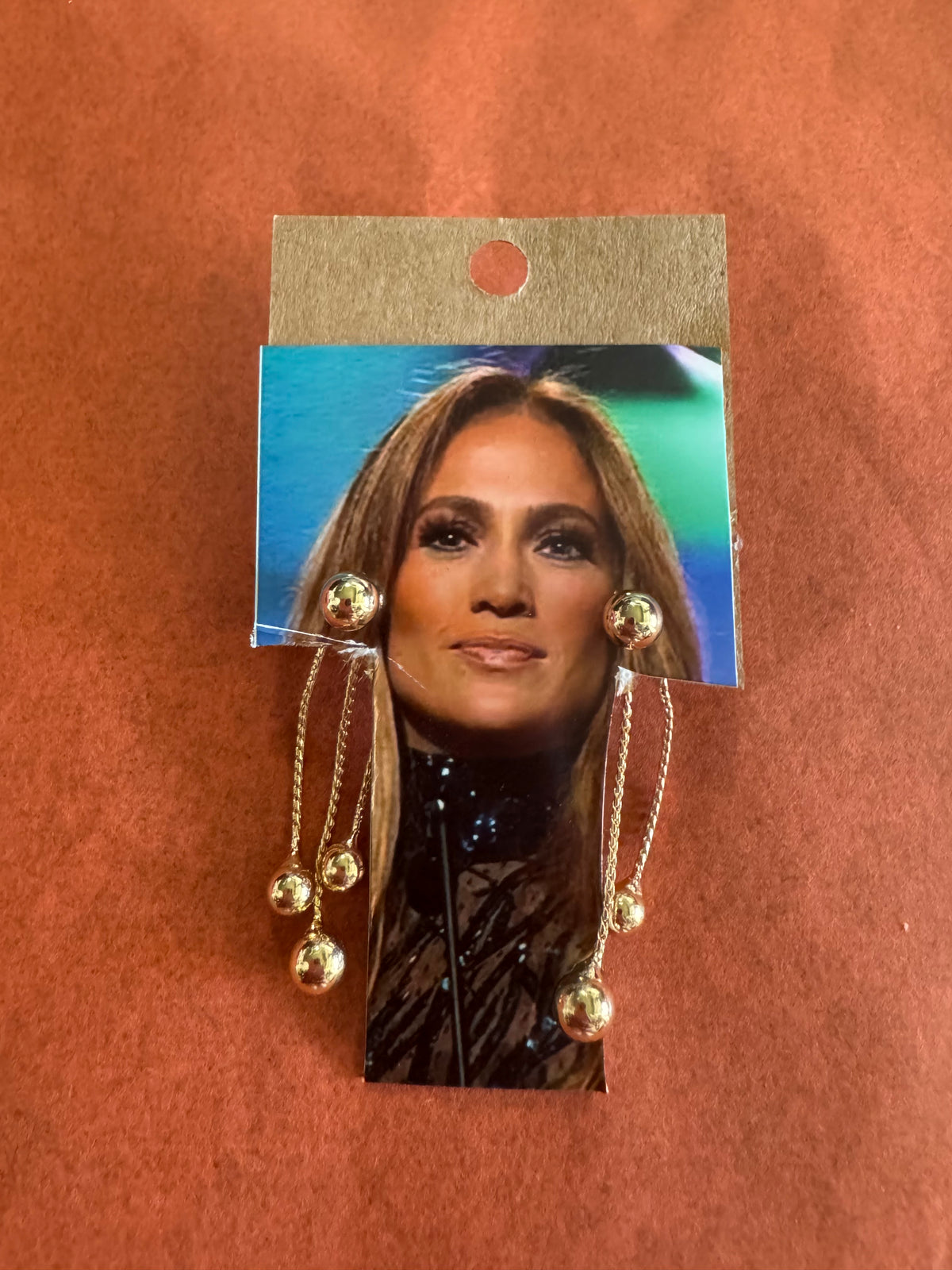 Gold-Tone Multi-Chain Ball Drop Earrings