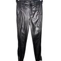 Guess Black Faux-Leather Moto Pants
