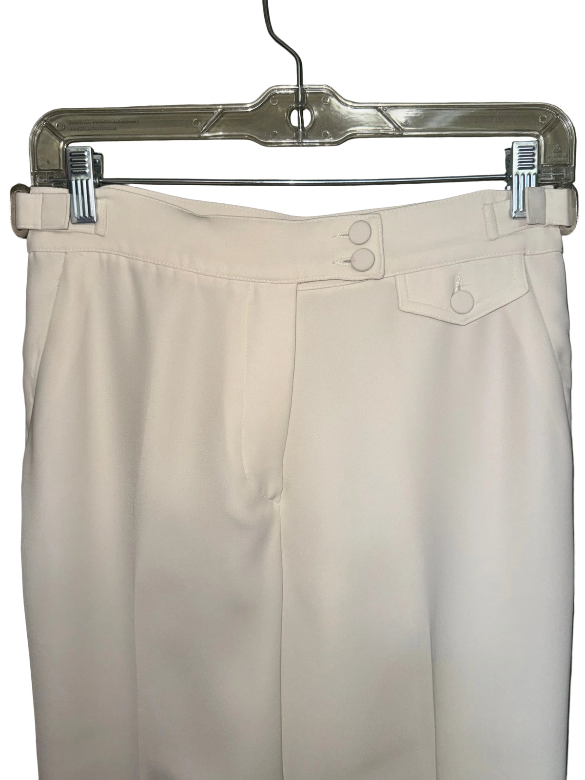 Emporio Armani Ivory Wide-Leg Trousers