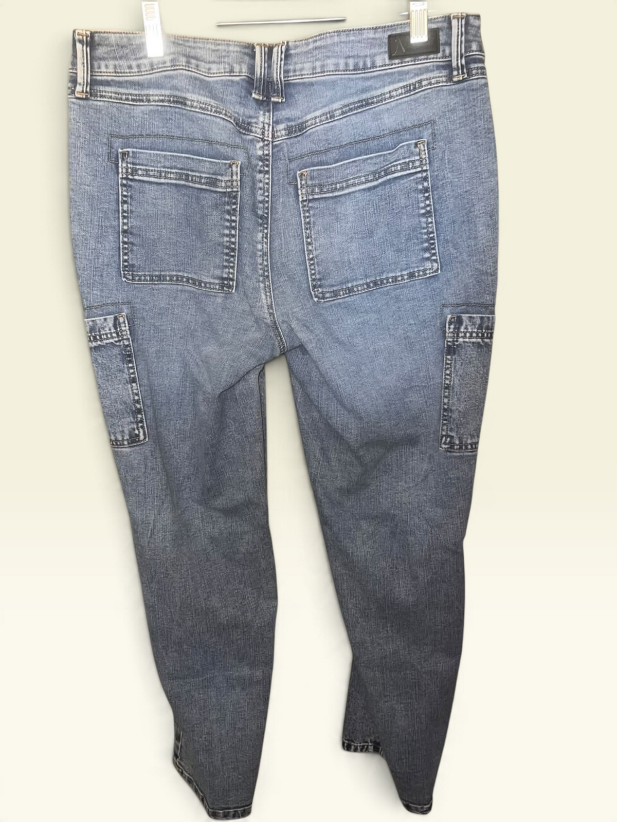 Natural Reflections Light Wash Cargo Jeans