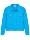 Christine Alexander Turquoise Denim Jacket