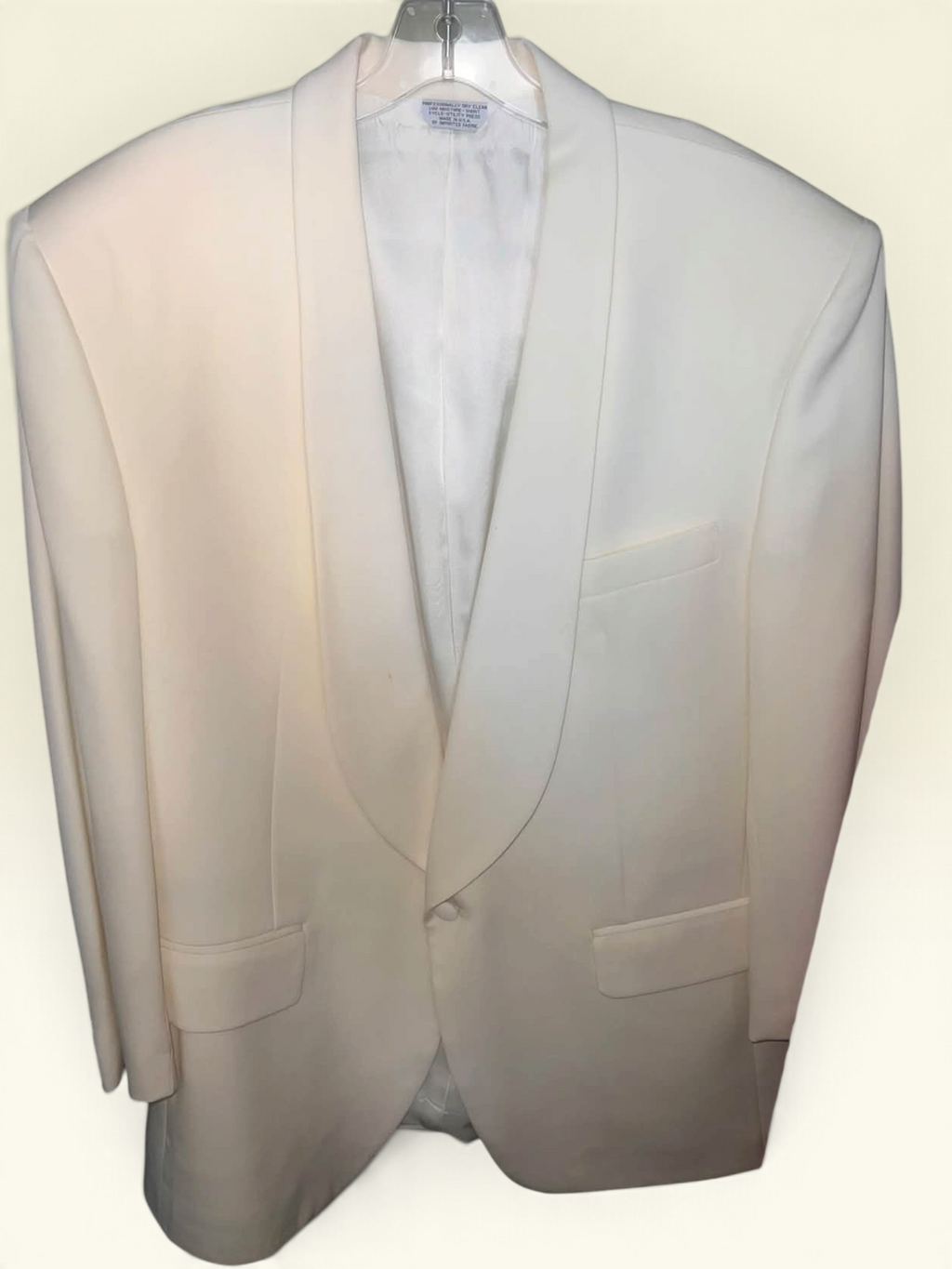 Pierre Balmain Ivory Shawl-Collar