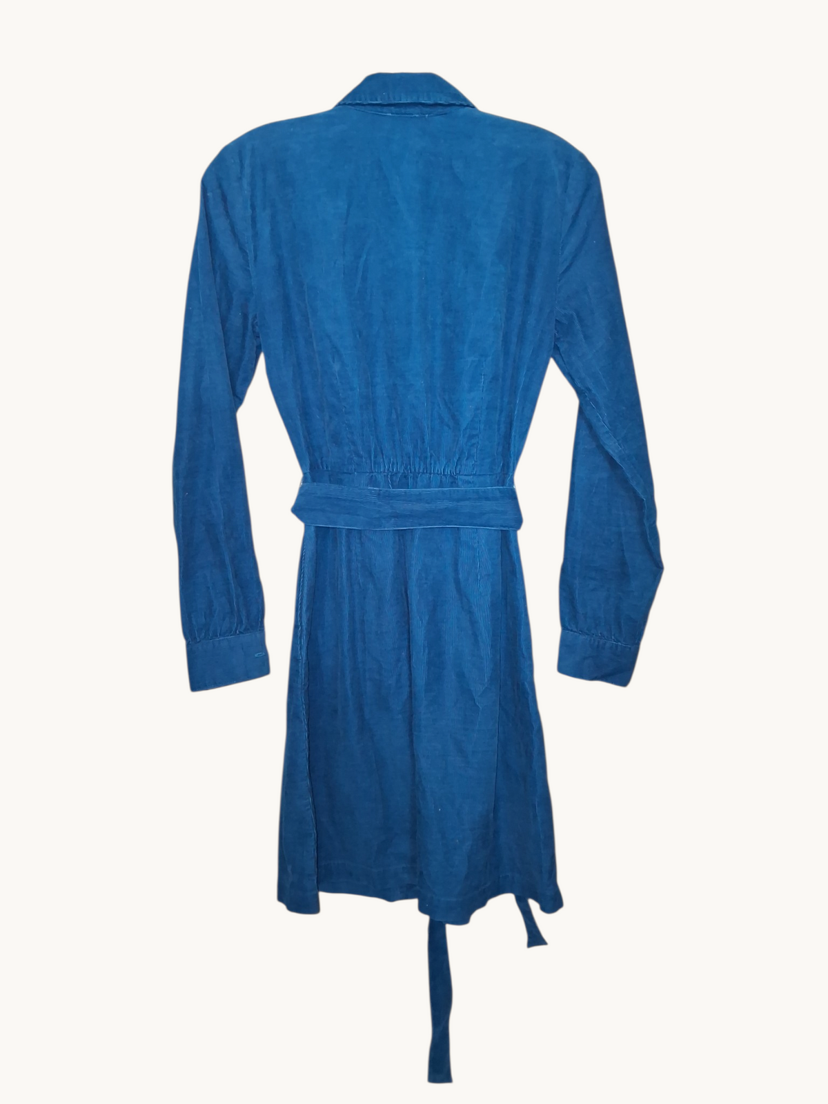 J. Crew Blue Corduroy Belted Shirtdress