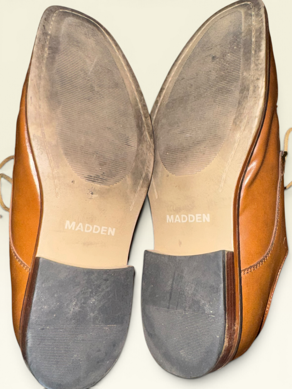 Madden Tan Lace-Up Dress Shoes