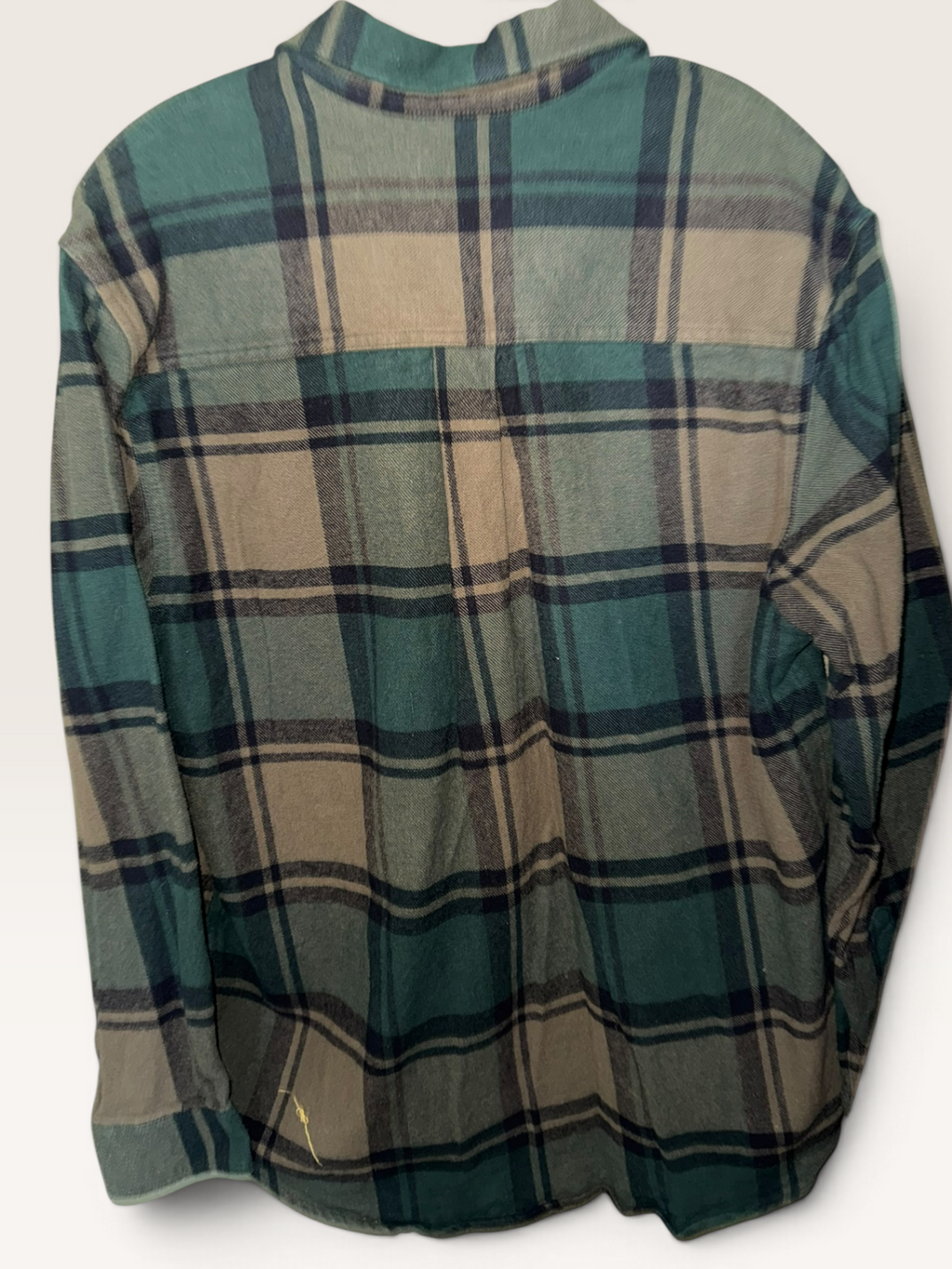 Anchorage Green & Tan Plaid Flannel Shirt