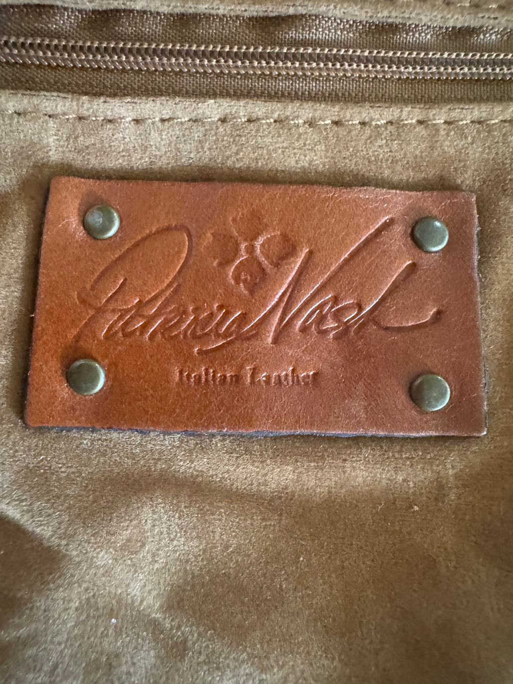 Patricia Nash Italian Leather Tooled Floral Crossbody Saddle Bag