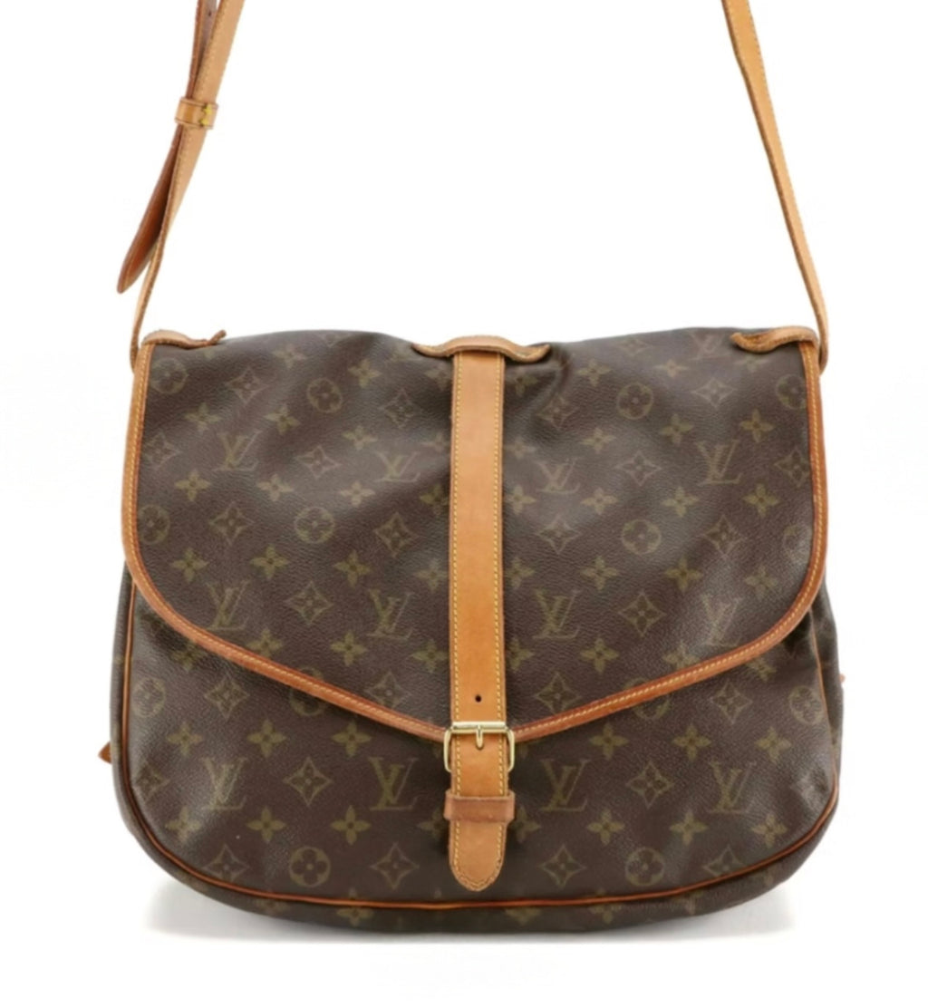 Louis Vuitton Monogram Saumur 35 Crossbody Messenger Bag