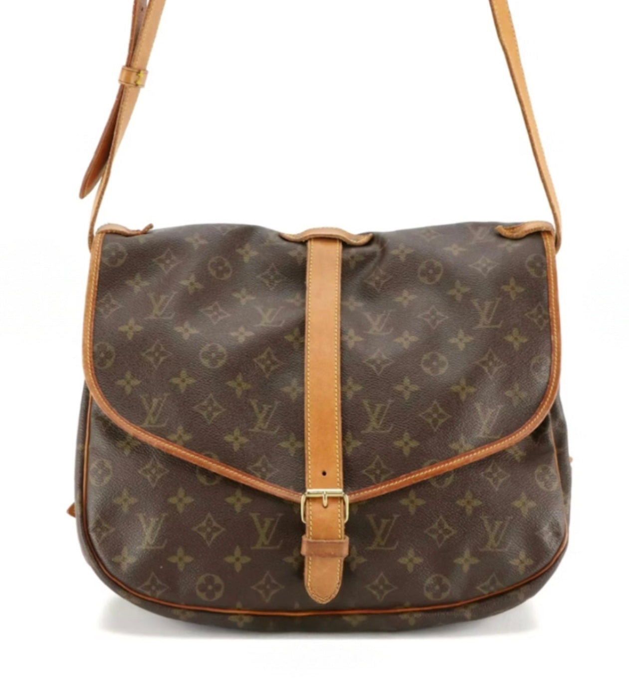 Louis Vuitton Monogram Saumur 35 Crossbody Messenger Bag