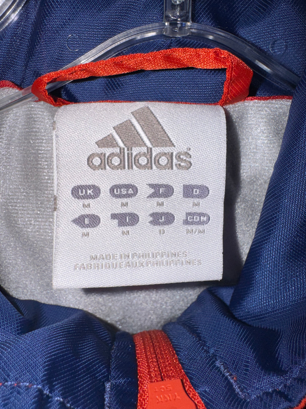 Vintage Y2K Adidas Red & Navy Nylon Tracksuit Set