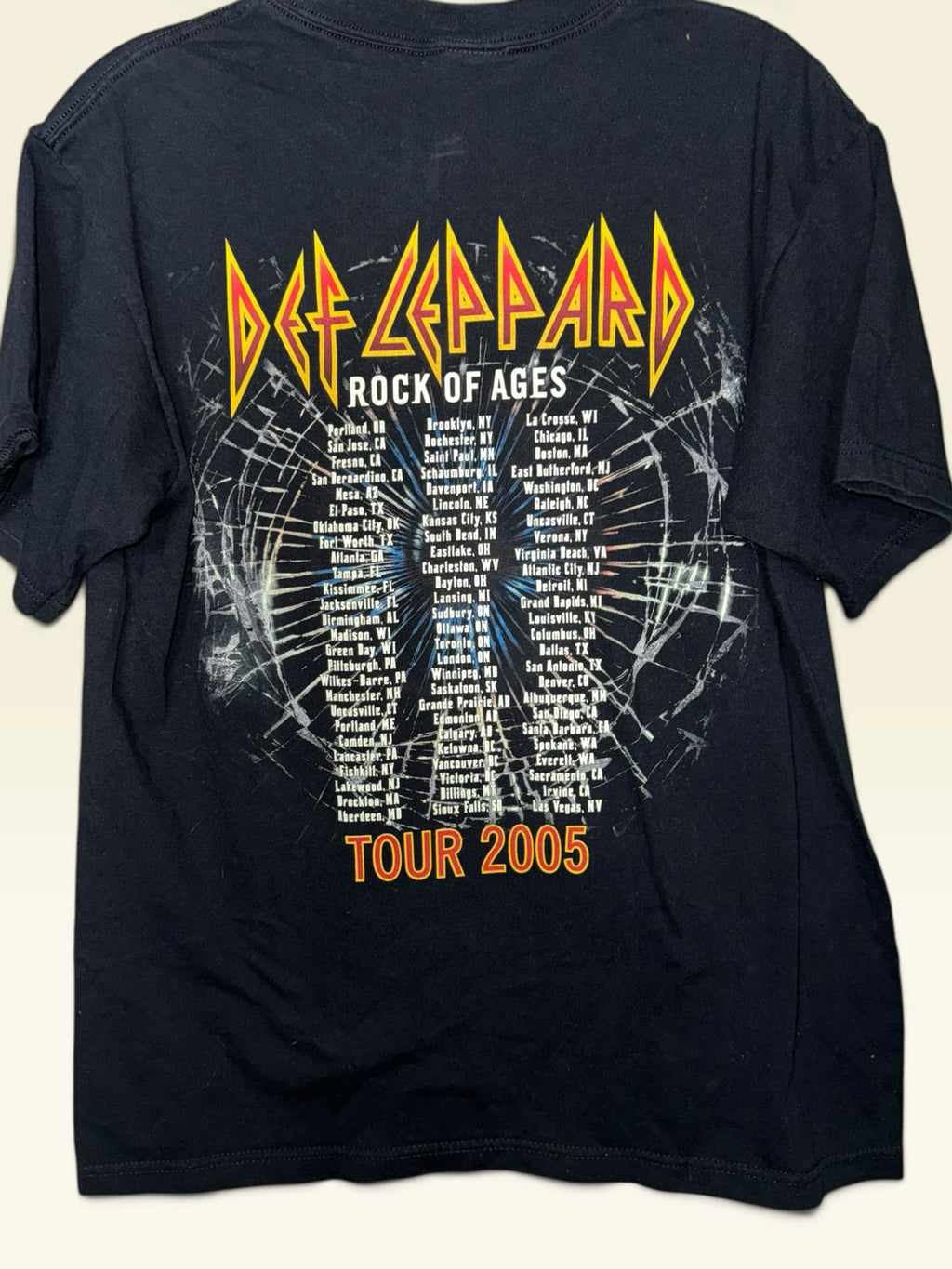 Def Leppard “Rock of Ages” 2005 Tour T-Shirt
