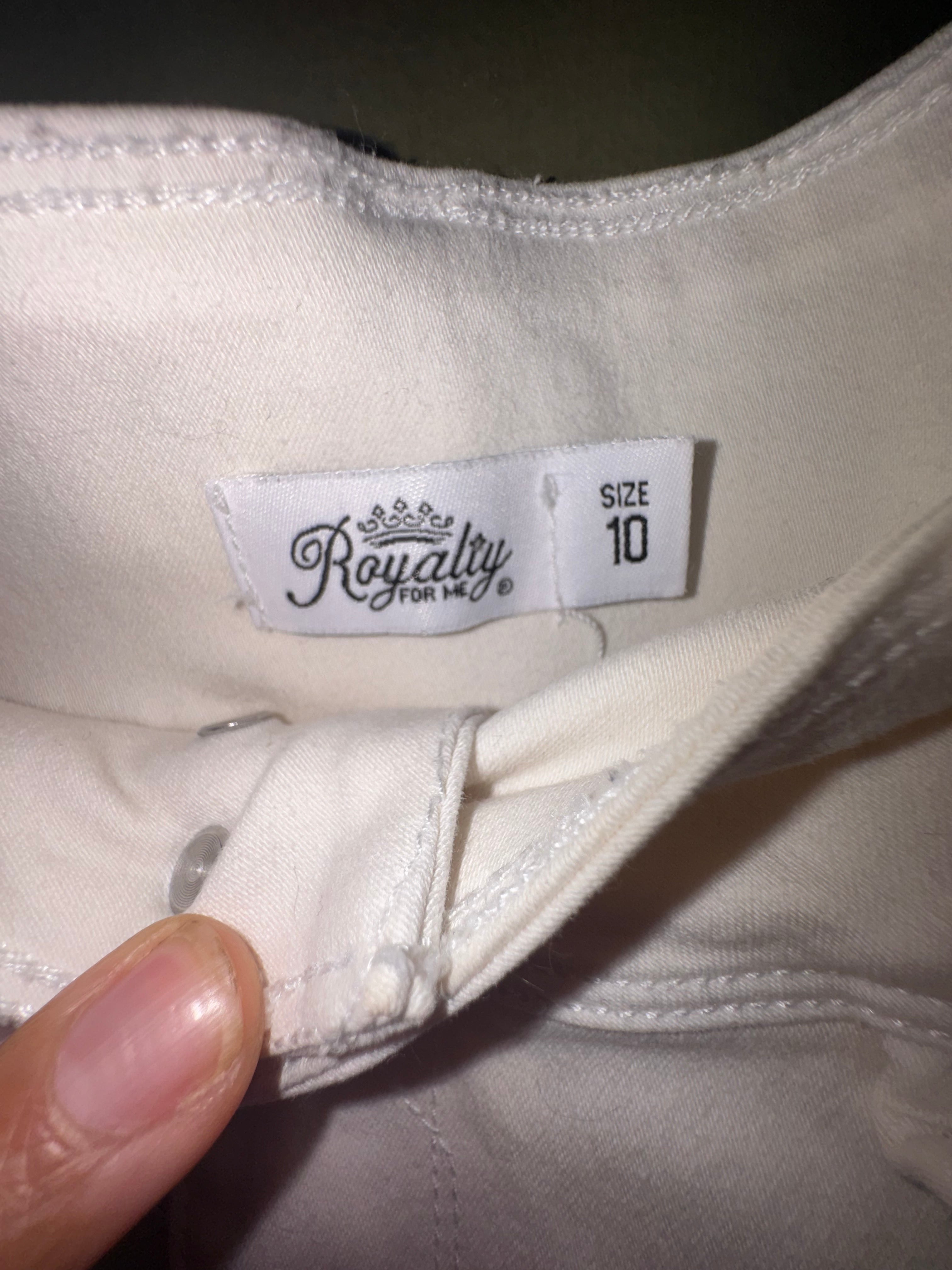 Royalty For Me White Skinny Jeans