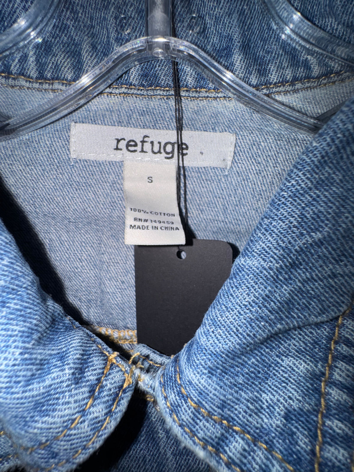 Refuge Lace-Up Cuff Denim Jacket