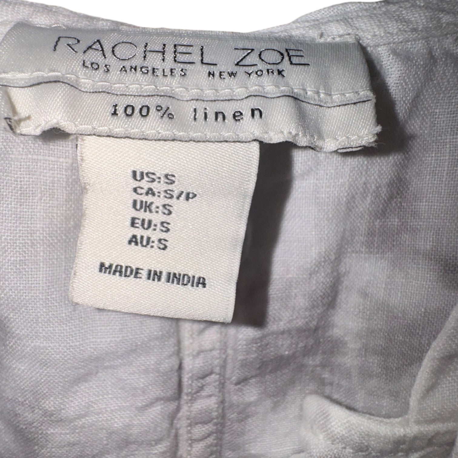 Rachel Zoe 100% Linen Tie-Dye Hooded Top