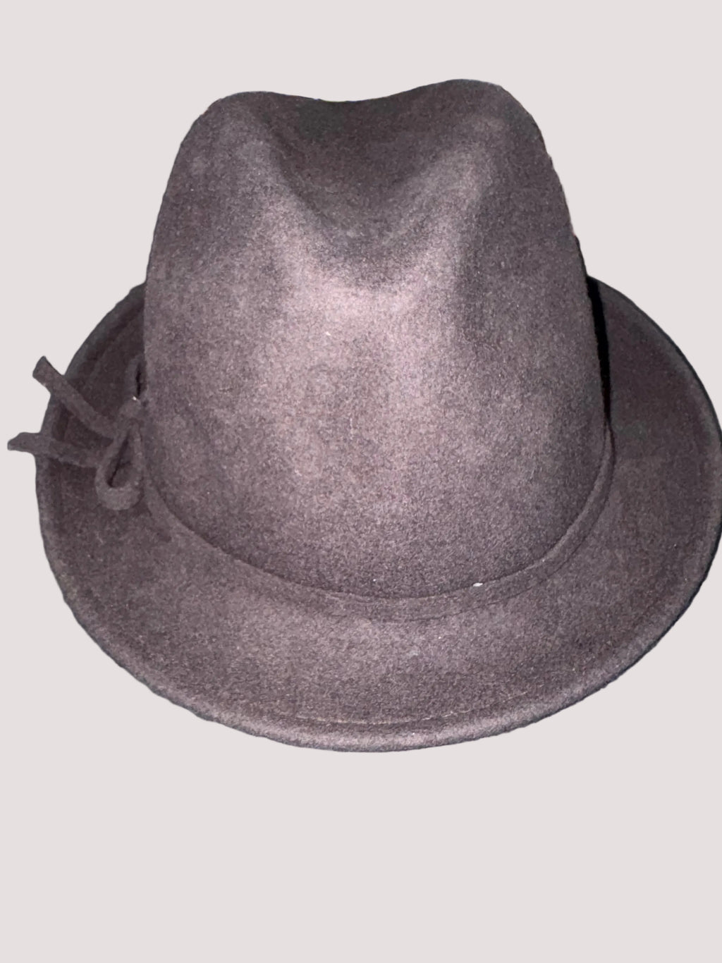 August Hat Company Brown Fedora with Bow Detail