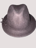 August Hat Company Brown Fedora with Bow Detail