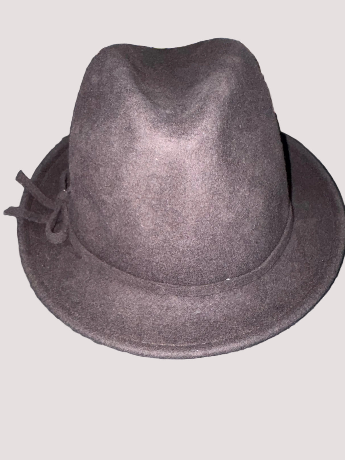 August Hat Company Brown Fedora with Bow Detail