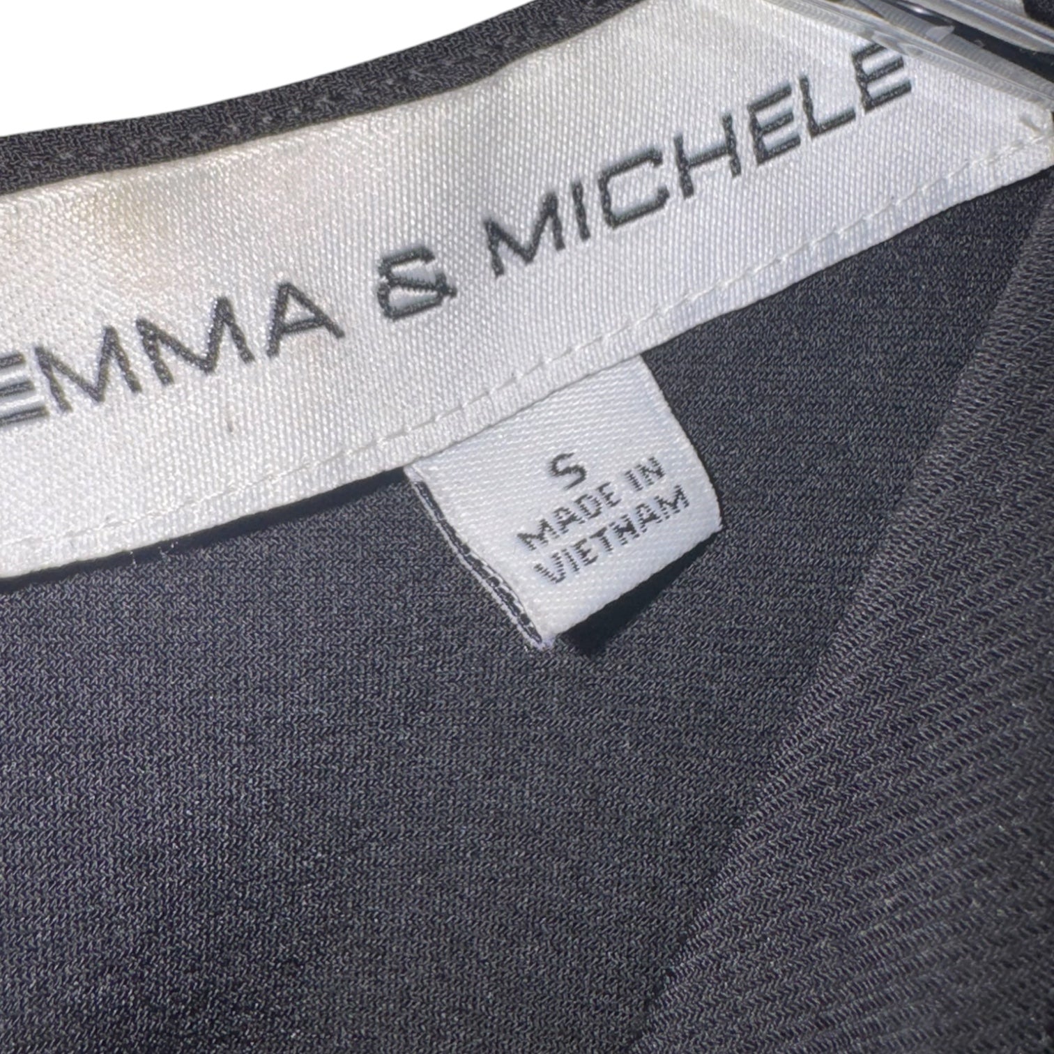 Emma & Michele Black Wrap Dress