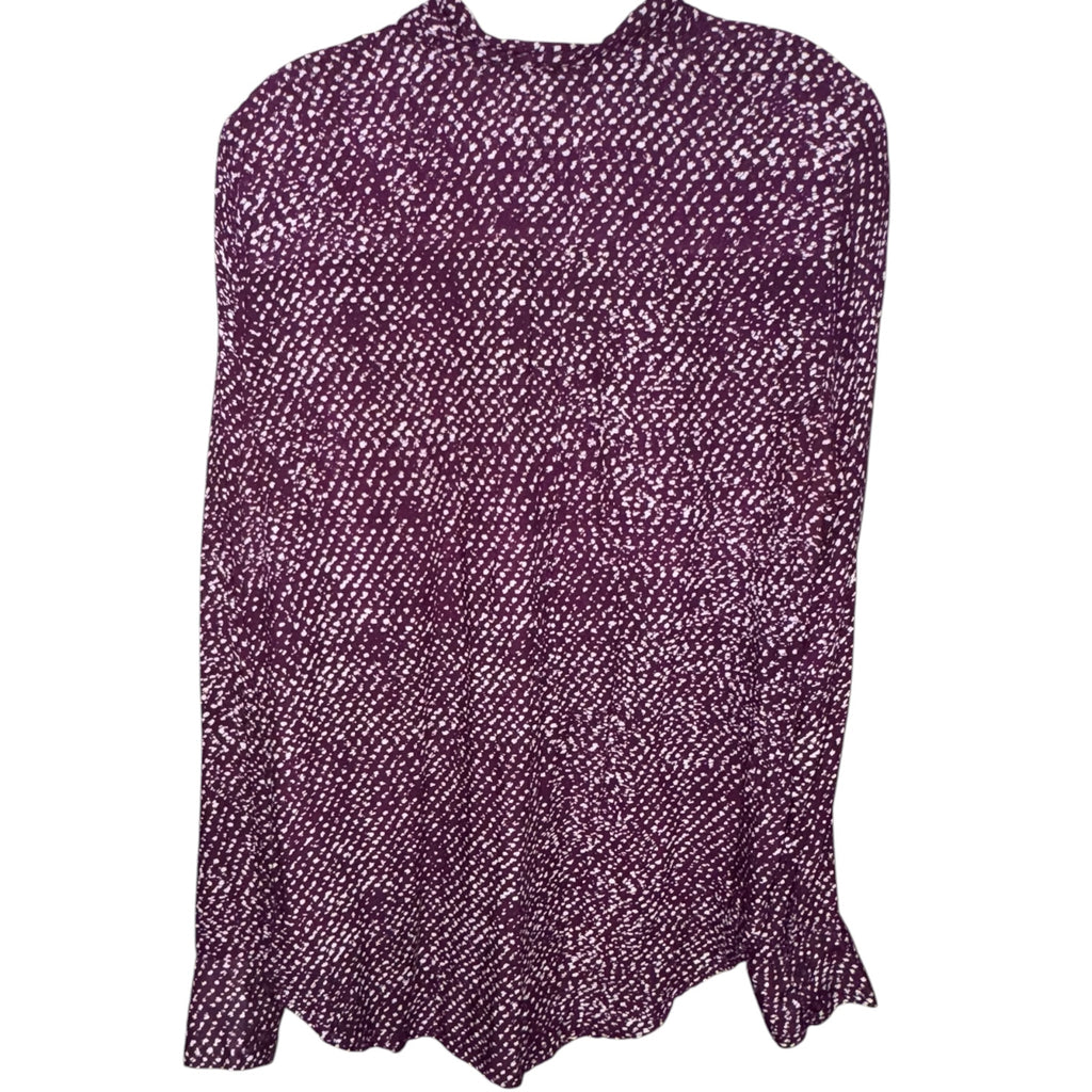Cloth & Stone Burgundy Printed Blouse