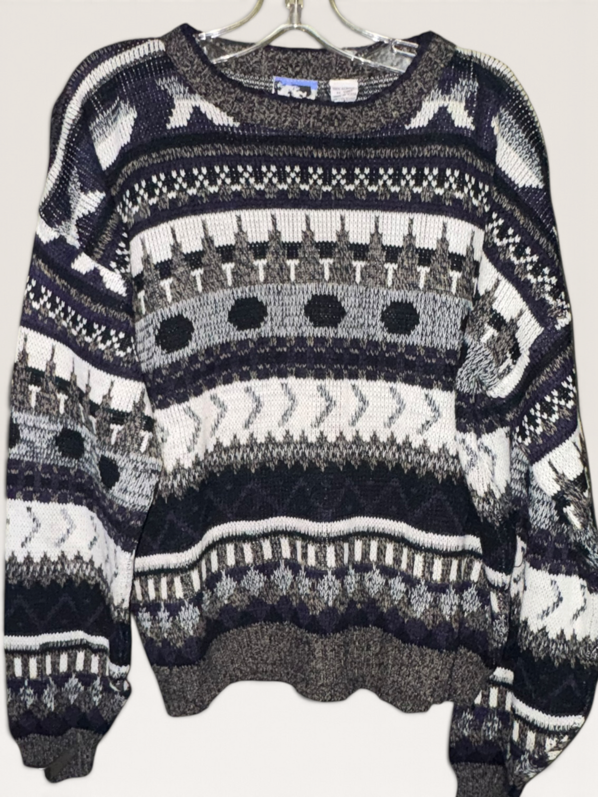 Today’s News Geometric Knit Sweater