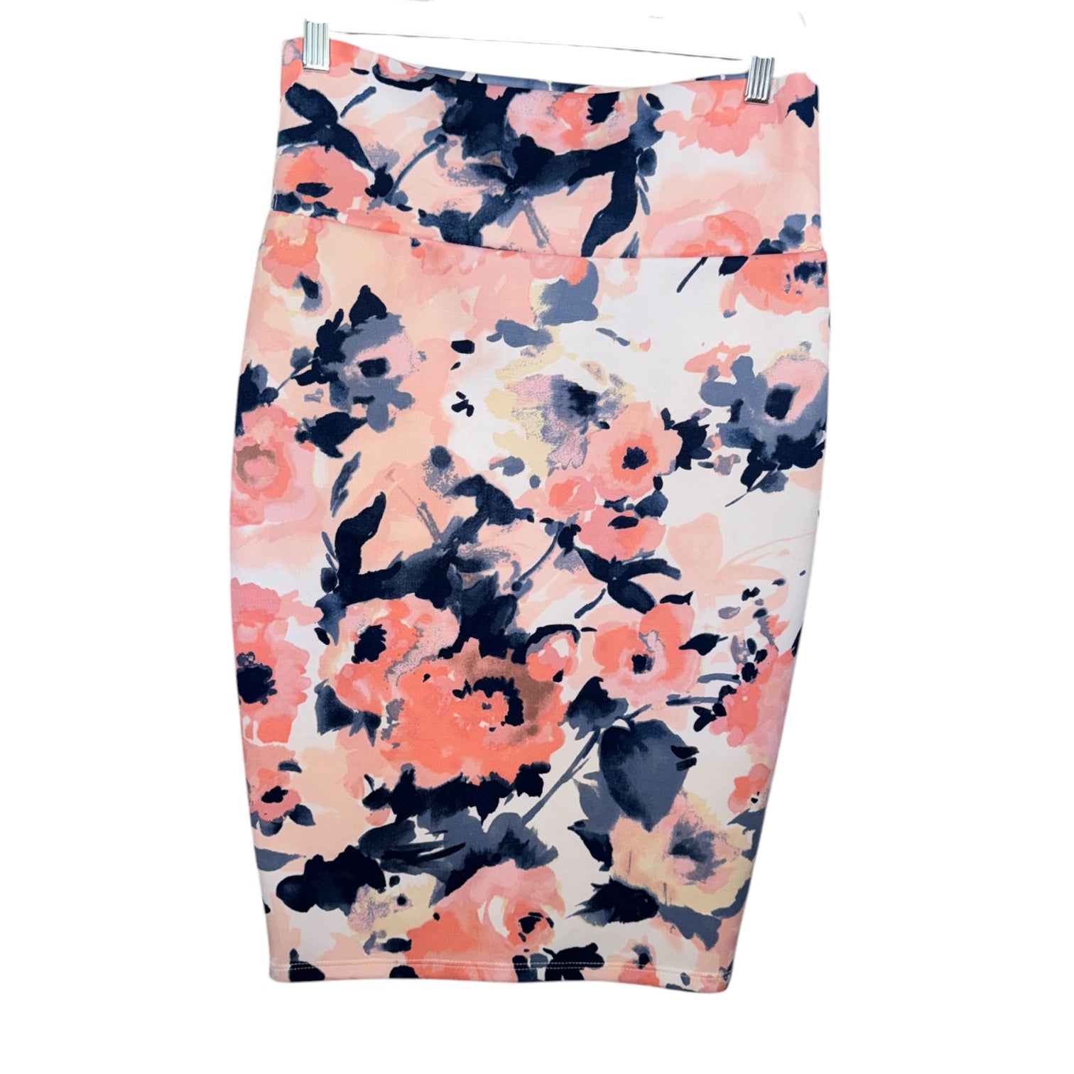 Silhouette NYC Watercolor Floral Pencil Skirt