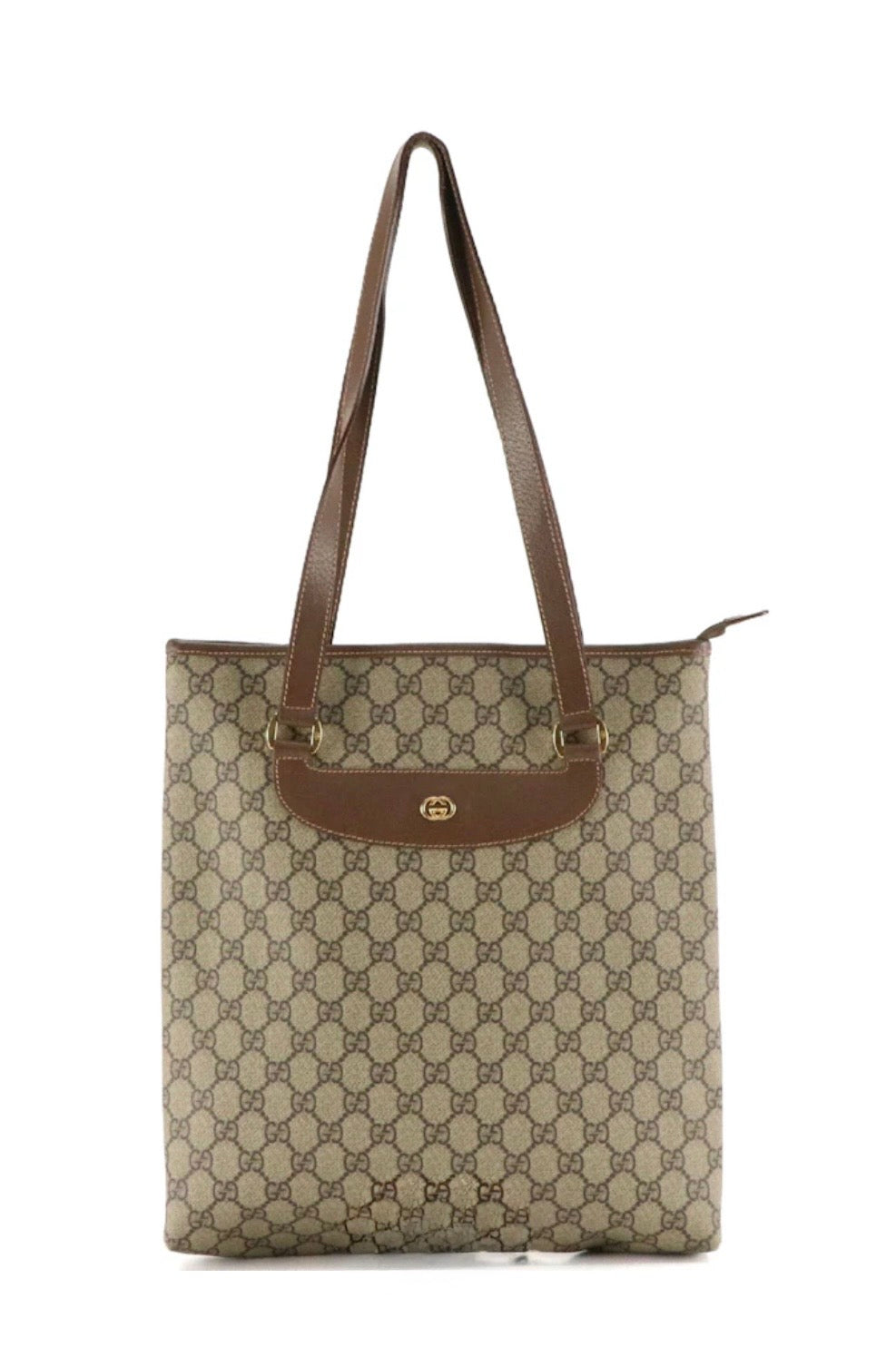 Rare 80s Vintage GUCCI GG Supreme Tote Iconic Coquette Shoulder Bag