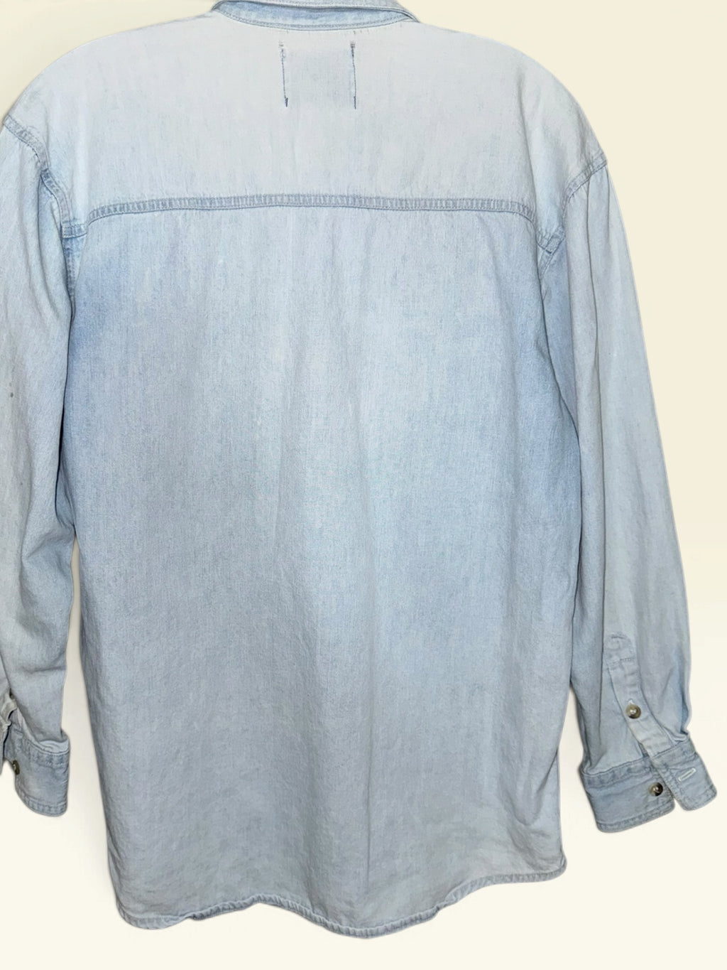 Fashion Passport Light-Wash Denim Shirt