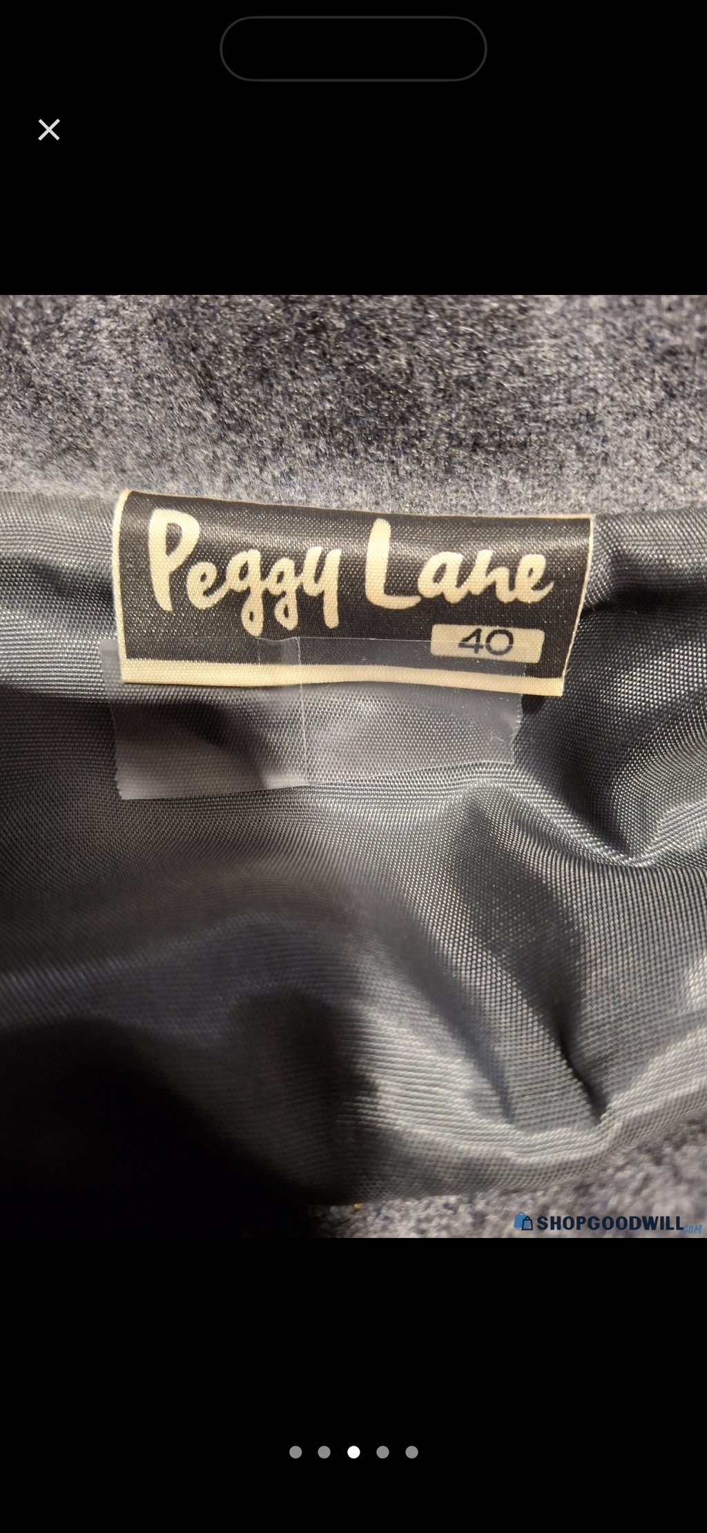 Vintage Peggy Lane Gray Cropped Jacket