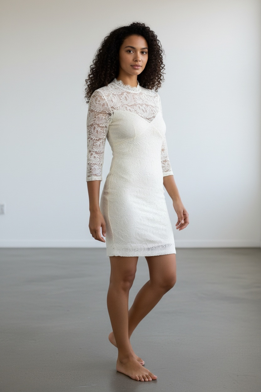As U Wish White Lace Dress