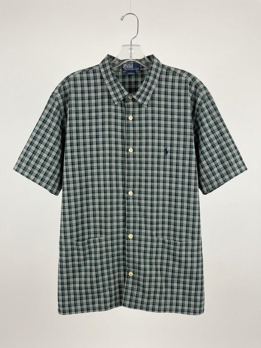 Vintage-Style Polo by Ralph Lauren Short-Sleeve Shirt with Lower Pockets