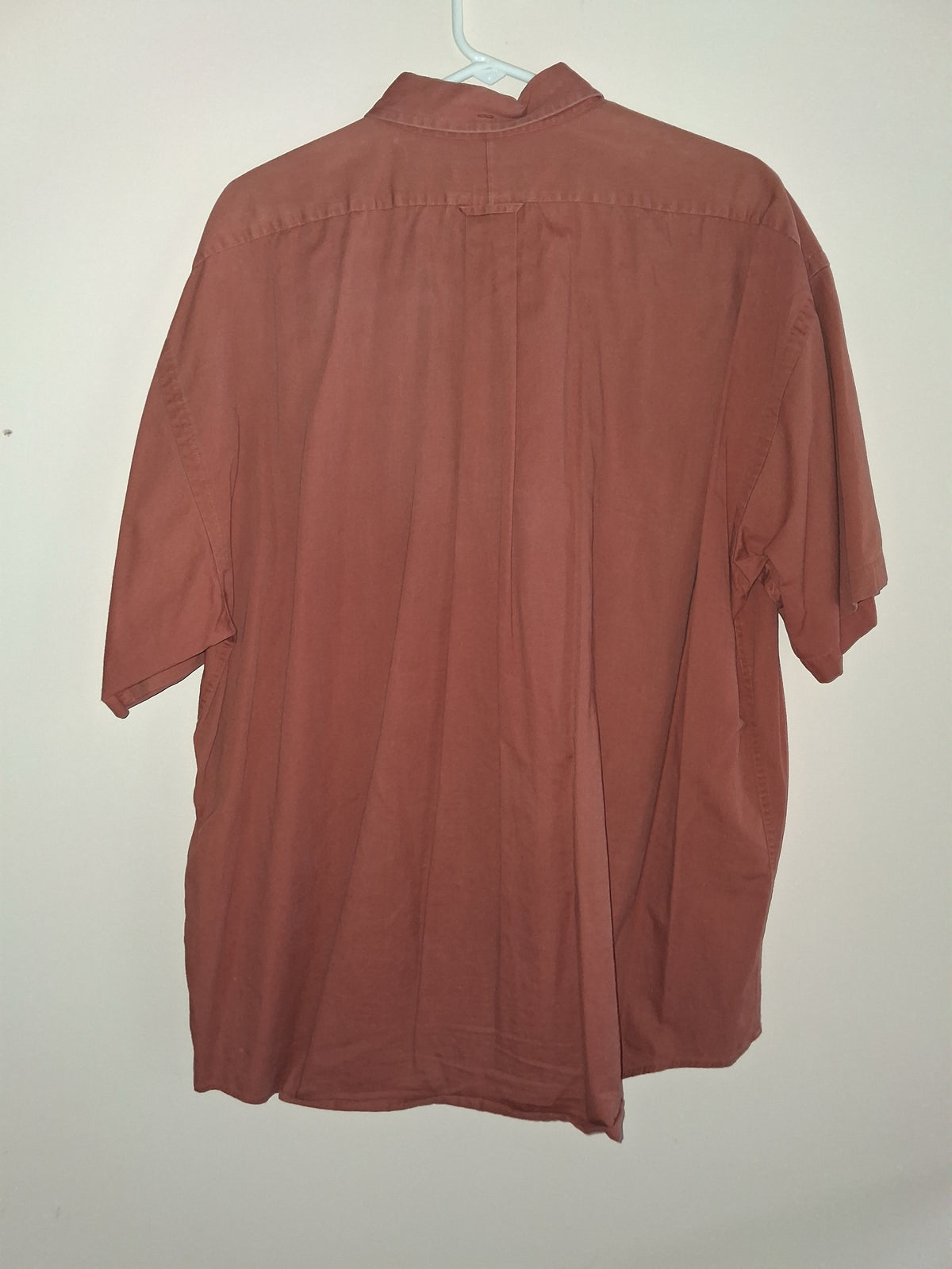 Sun River Terracotta Short-Sleeve Button-Down Shirt