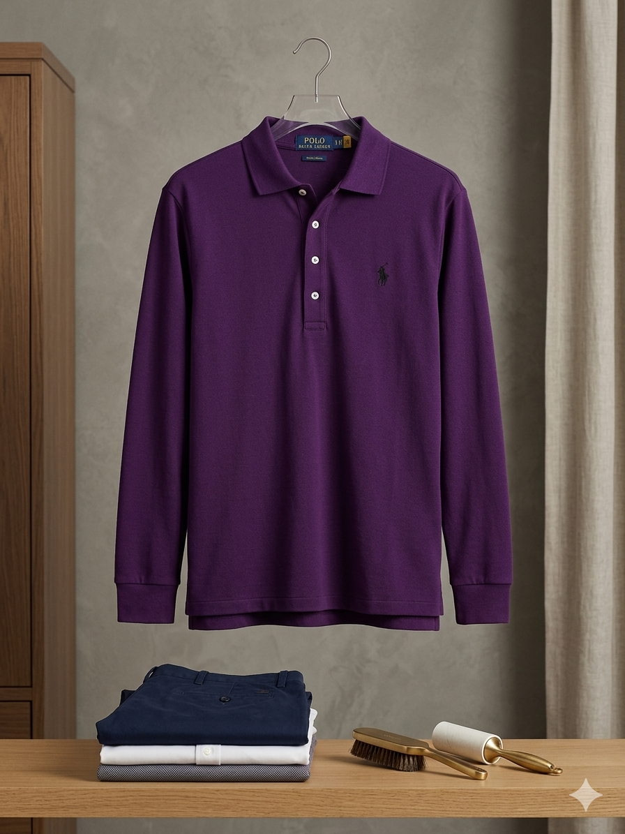 Polo Ralph Lauren Men's Custom Slim Fit Long Sleeve Polo Shirt
