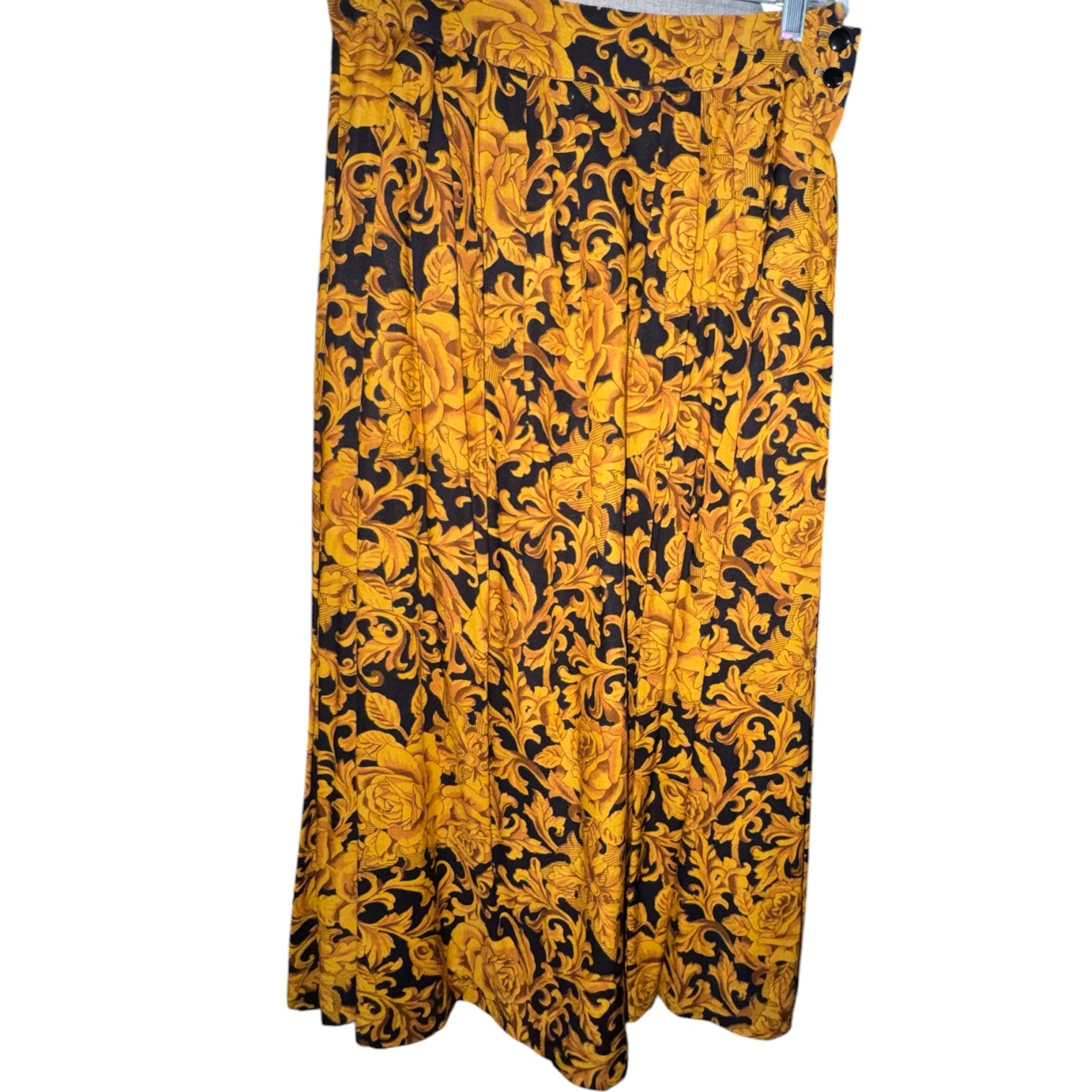 Vintage Pliers Ltd. Floral Baroque Midi Skirt