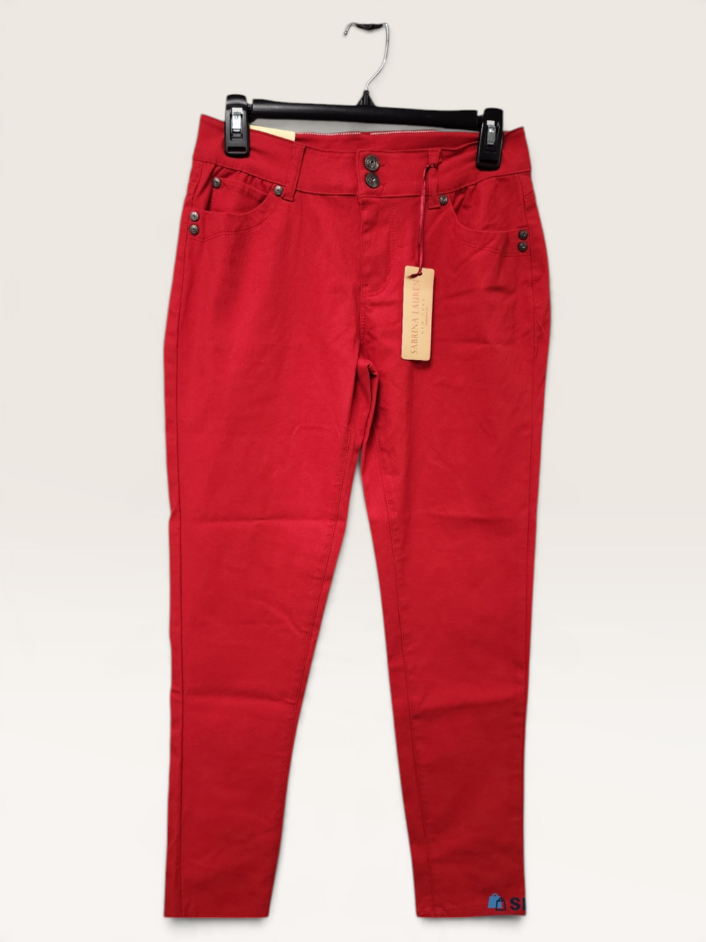 Sabrina Lauren Red Stretch Pants