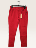 Sabrina Lauren Red Stretch Pants