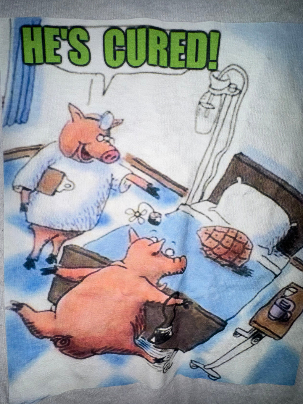 “He’s Cured!” Pig Hospital Graphic T-Shirt