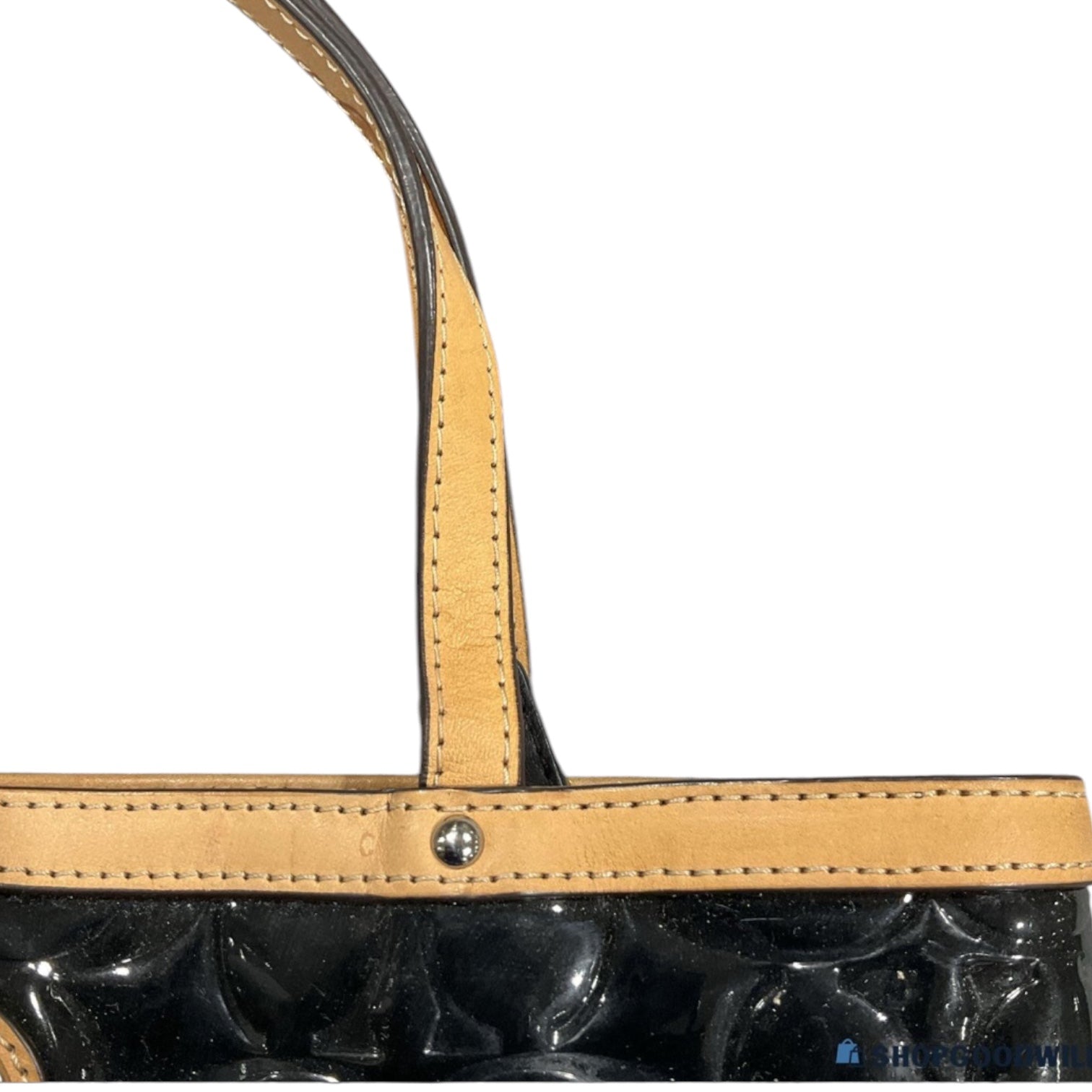 Authentic Coach Signature Patent Leather Tote Bag Black F48169 | Legitmark COA