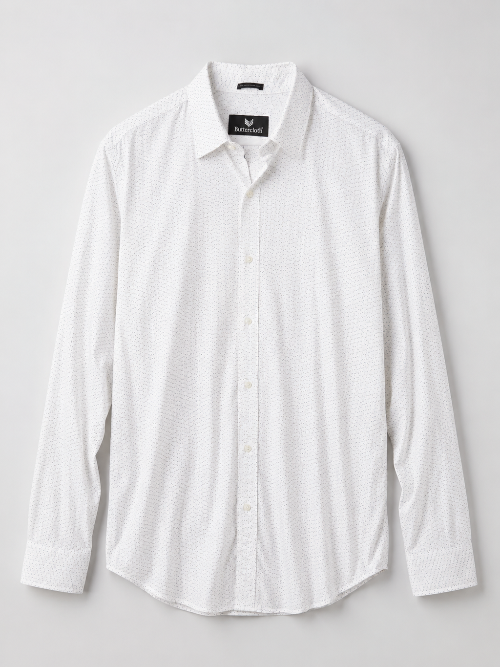 Buttercloth Icy Cotton White Performance Shirt