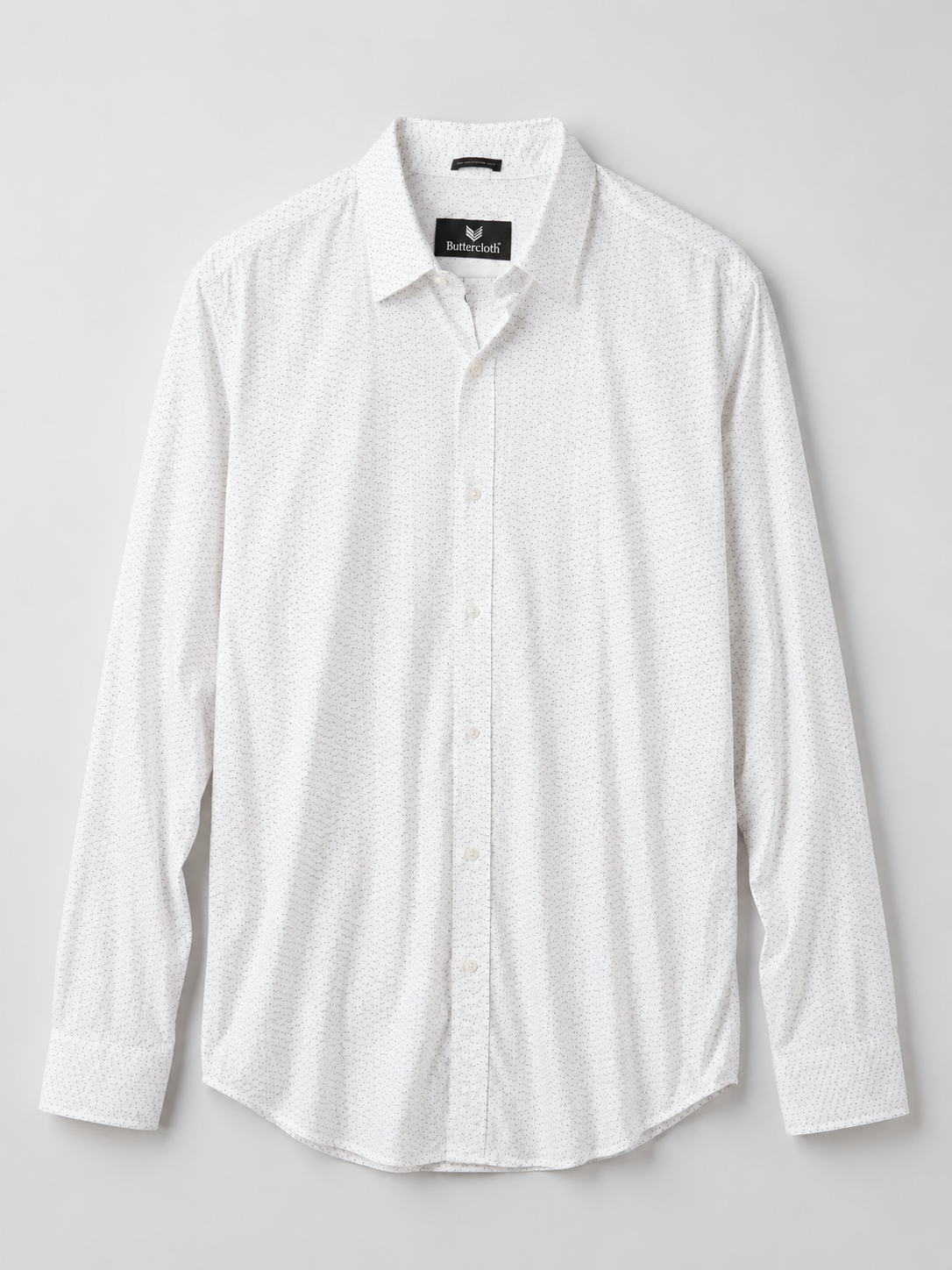 Buttercloth Icy Cotton White Performance Shirt