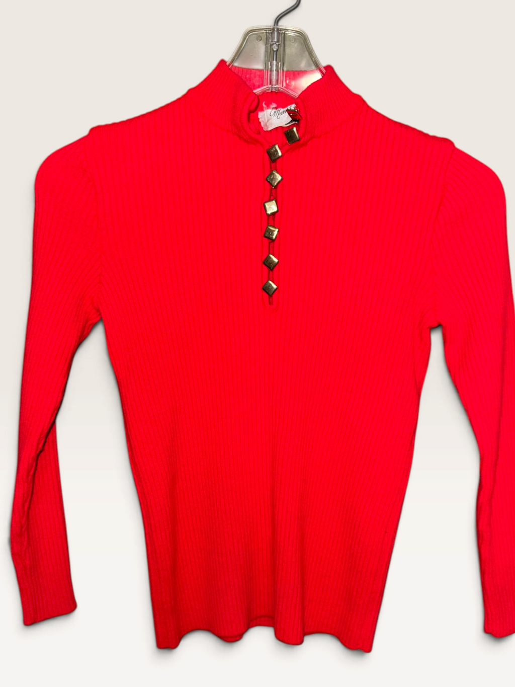 Vintage Marisa Christina Red Ribbed Sweater