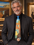 Vintage Ralph Marlin Salvador Dalí “The Persistence of Memory” Art Tie