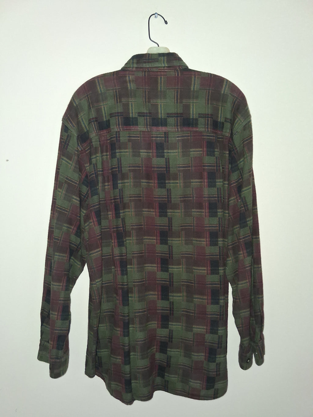 Vintage The Territory Ahead Earth Tone Woven Plaid Shirt