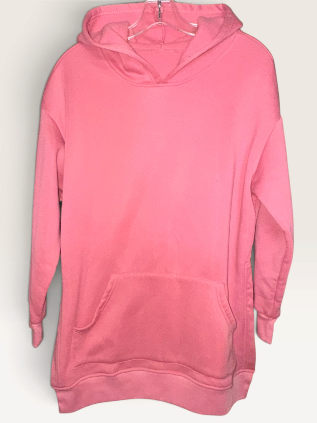 Pink Oversized Hooded Sweatshirt
